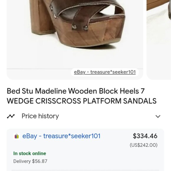 BEDSTU  authentic HANDMADE IN MEXICO PLATFORM!madeline  deadstock - Picture 3 of 5